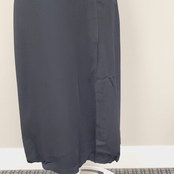 A.L.C. Leesa Tie Back Black Scuba Slit Midi Dress - Size 6 NWT Minimalist - Picture 6 of 15